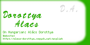 dorottya alacs business card